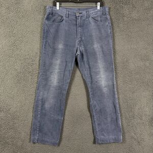 Vtg Levis 519 Corduroy Pants Mens 36x30 Blue Straight Fit Made in USA 90s
